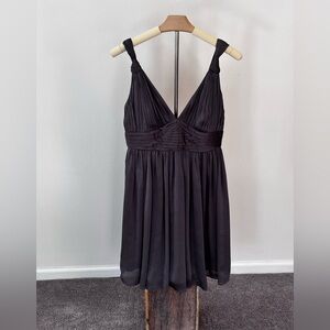 BCBGeneration Charcoal Pleated Mini Dress